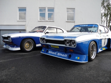 Ford Werkscapri mit 3400 Weslake 450 PS Motor
Ford works Capri with 3400 Weslake 450 hp engine.
Ford Capri d'usine avec moteur Weslake 3400 450 CV
